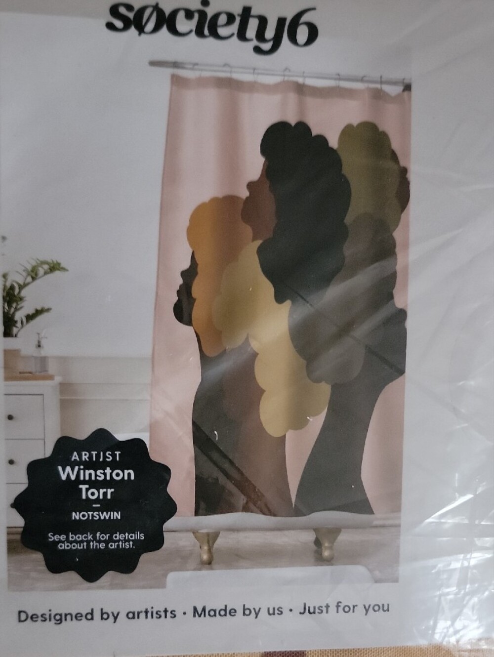 Society6 Silhouette Shower Curtain - Artist Winston Torr